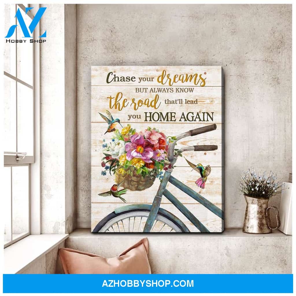Chase Your Dreams Hummingbird Wall Art Canvas