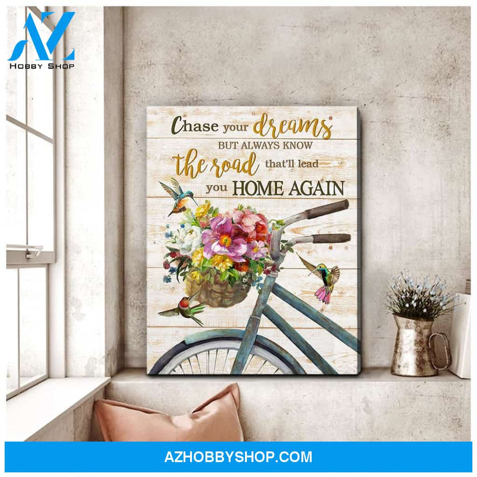 Chase Your Dreams Hummingbird Wall Art Canvas
