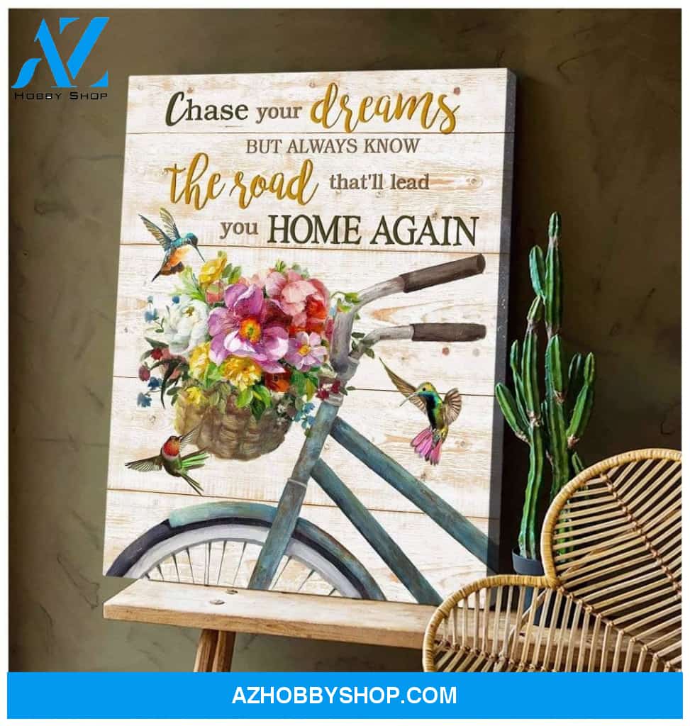 Chase Your Dreams Hummingbird Wall Art Canvas