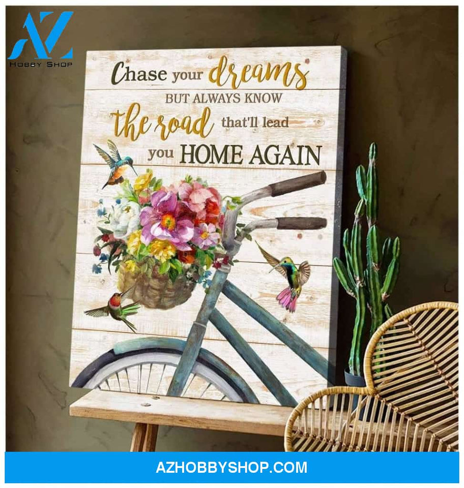 Chase Your Dreams Hummingbird Wall Art Canvas