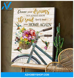 Chase Your Dreams Hummingbird Wall Art Canvas