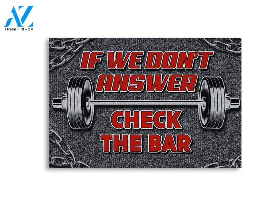 Check The Bar Personalized Doormat | Welcome Mat | House Warming Gift
