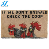Check The Chicken Coop Doormat Funny Welcome Mat Housewarming Gift Home Decor Funny Doormat Gift For Friend