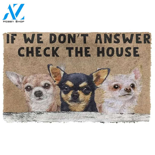 Check The Chihuahua House Doormat Funny Welcome Mat Housewarming Gift Home Decor Funny Doormat Gift For Friend