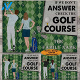 Check The Golf Course Personalized doormat | Welcome Mat | House Warming Gift