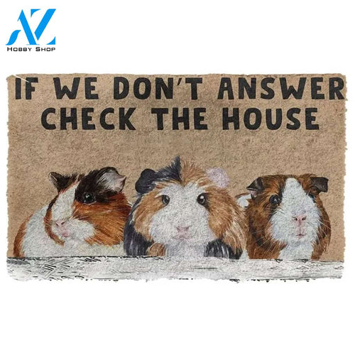 Check The Guinea Pig House Doormat Funny Welcome Mat Housewarming Gift Home Decor Funny Doormat Gift For Friend