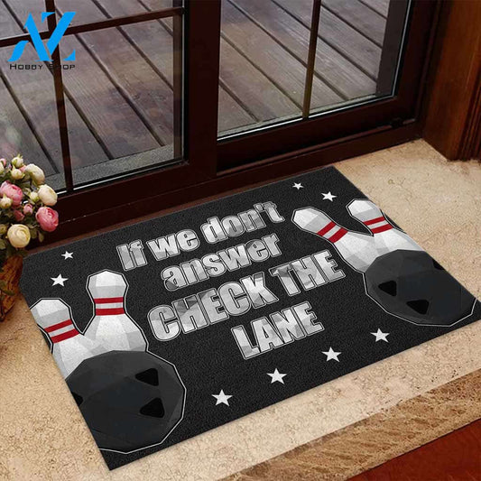 Check The Lane - Bowling Doormat