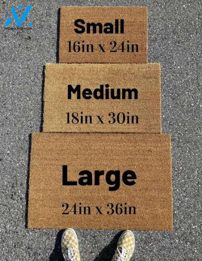 Check ya energy doormat, Welcome mat, Peaceful doormat, Energy welcome mat; Housewarming, Closing gift, Energy doormat, Gift idea, Energy