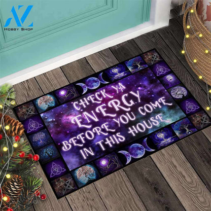 Check Ya Energy - Witch Eye of Horus, Eye of Ra Doormat Indoor And Outdoor Doormat Warm House Gift Welcome Mat Gift For Family Friend Magic Lover