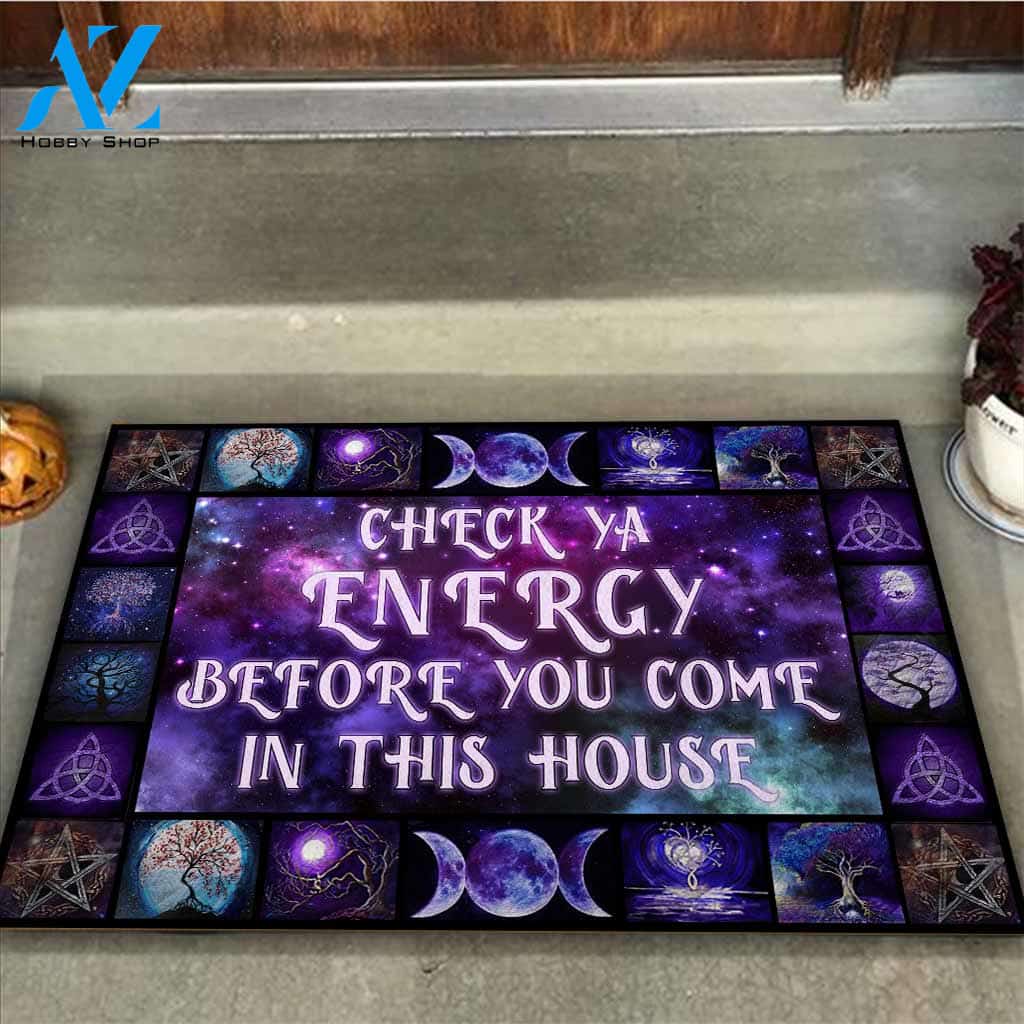 Check Ya Energy - Witch Eye of Horus, Eye of Ra Doormat Indoor And Outdoor Doormat Warm House Gift Welcome Mat Gift For Family Friend Magic Lover