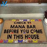Check Your Mana - Video Game Coir Pattern Print Doormat