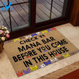 Check Your Mana - Video Game Coir Pattern Print Doormat
