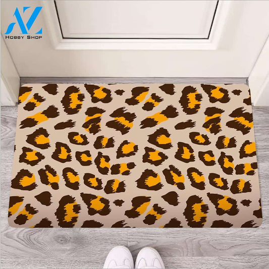 Cheetah Print Door Mat