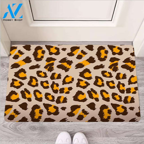 Cheetah Print Door Mat