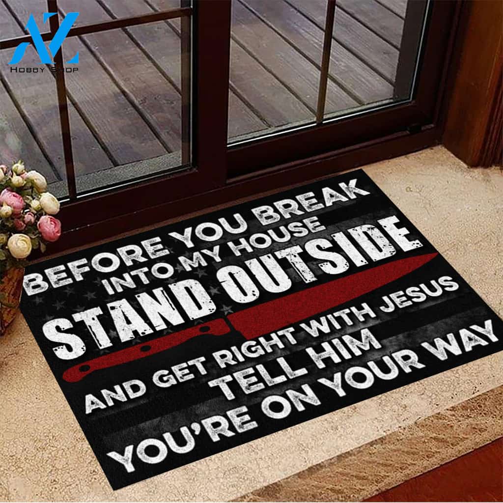 Chef Before You Break Into My House Funny Indoor And Outdoor Doormat Warm House Gift Welcome Mat Gift For Chef