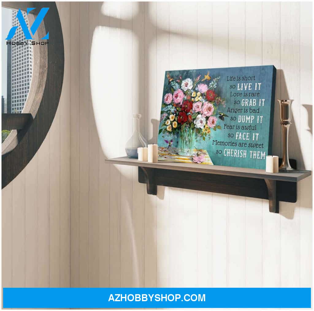 Cherish Them, Stunning Hummingbird Canvas Wall Art