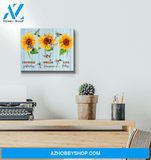 Cherish Yesterday Hummingbird & Sunflower Premium Wall Art Canvas