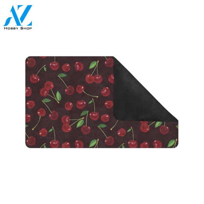 Cherry Fresh Pattern Rubber Doormat
