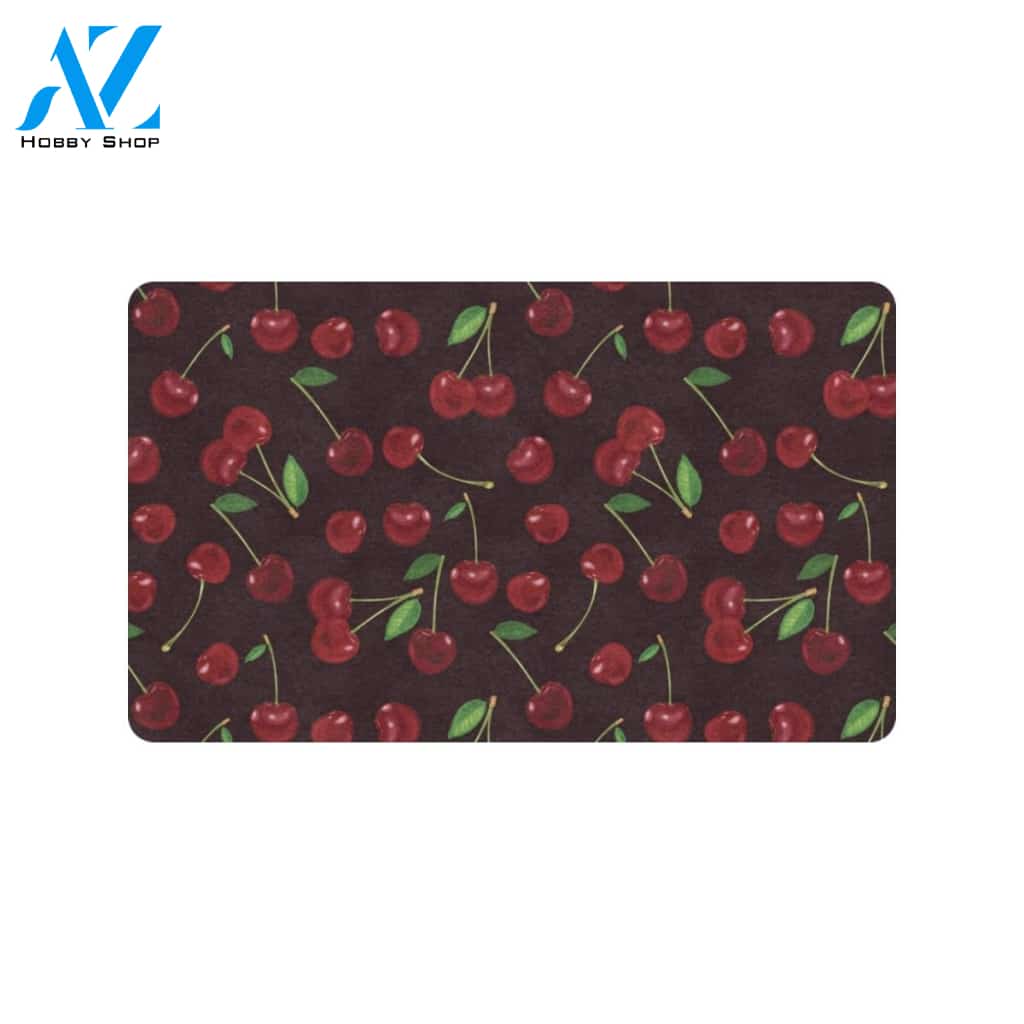 Cherry Fresh Pattern Rubber Doormat