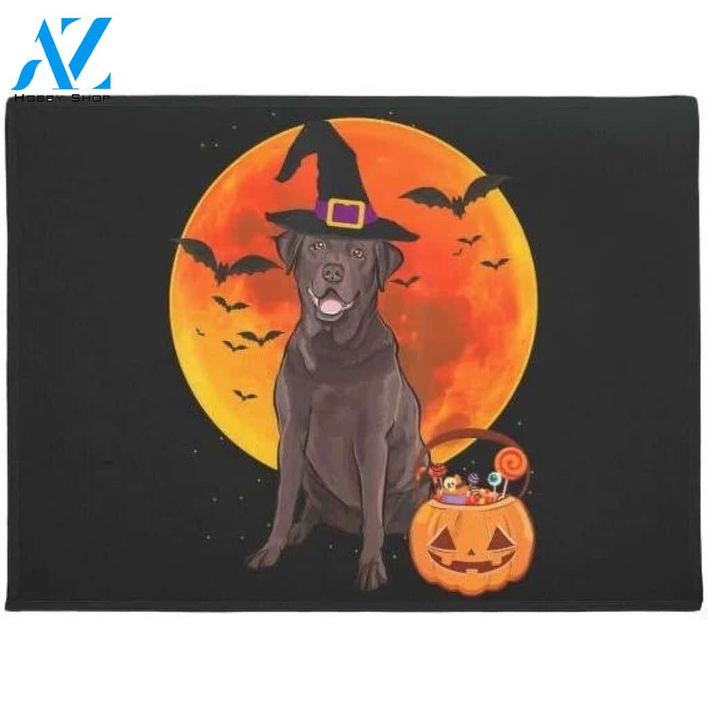 Chesapeake Bay Retriever Dog Pumpkin Happy Halloween Doormat Welcome Mat Housewarming Gift Home Decor Funny Doormat Gift For Dog Lovers