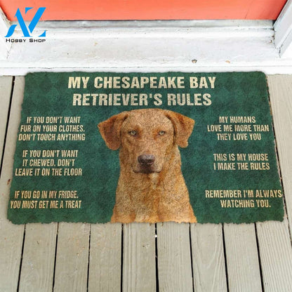Gearhumans Gearhuman 3D Chesapeake Bay Retriever's Rules Doormat