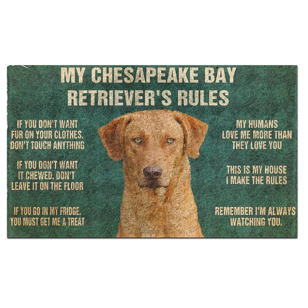 Chesapeake Bay Retriever's Rules Doormat