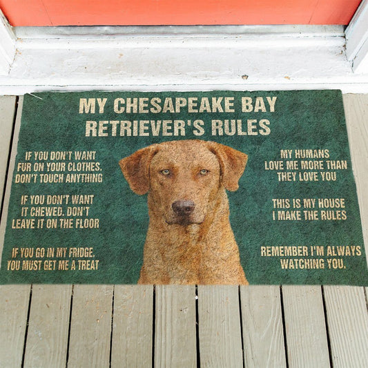 Chesapeake Bay Retriever's Rules Doormat