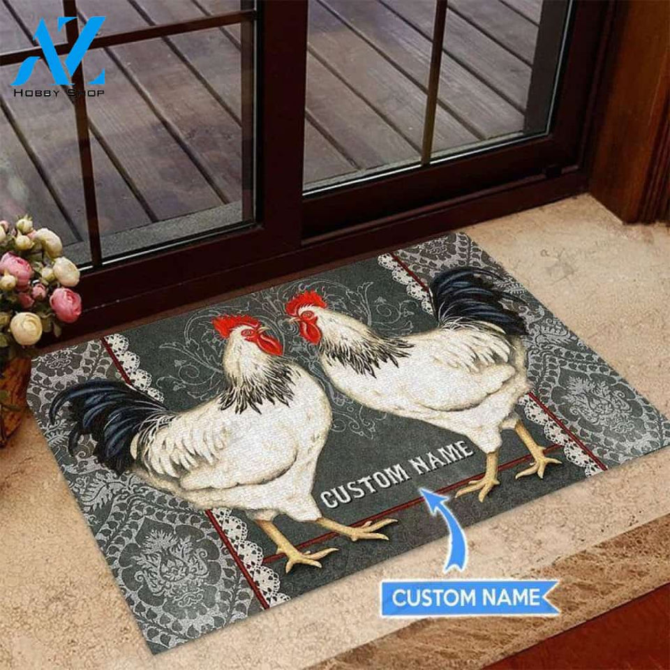 Chicken Aesthetic Custom Doormat | Welcome Mat | House Warming Gift
