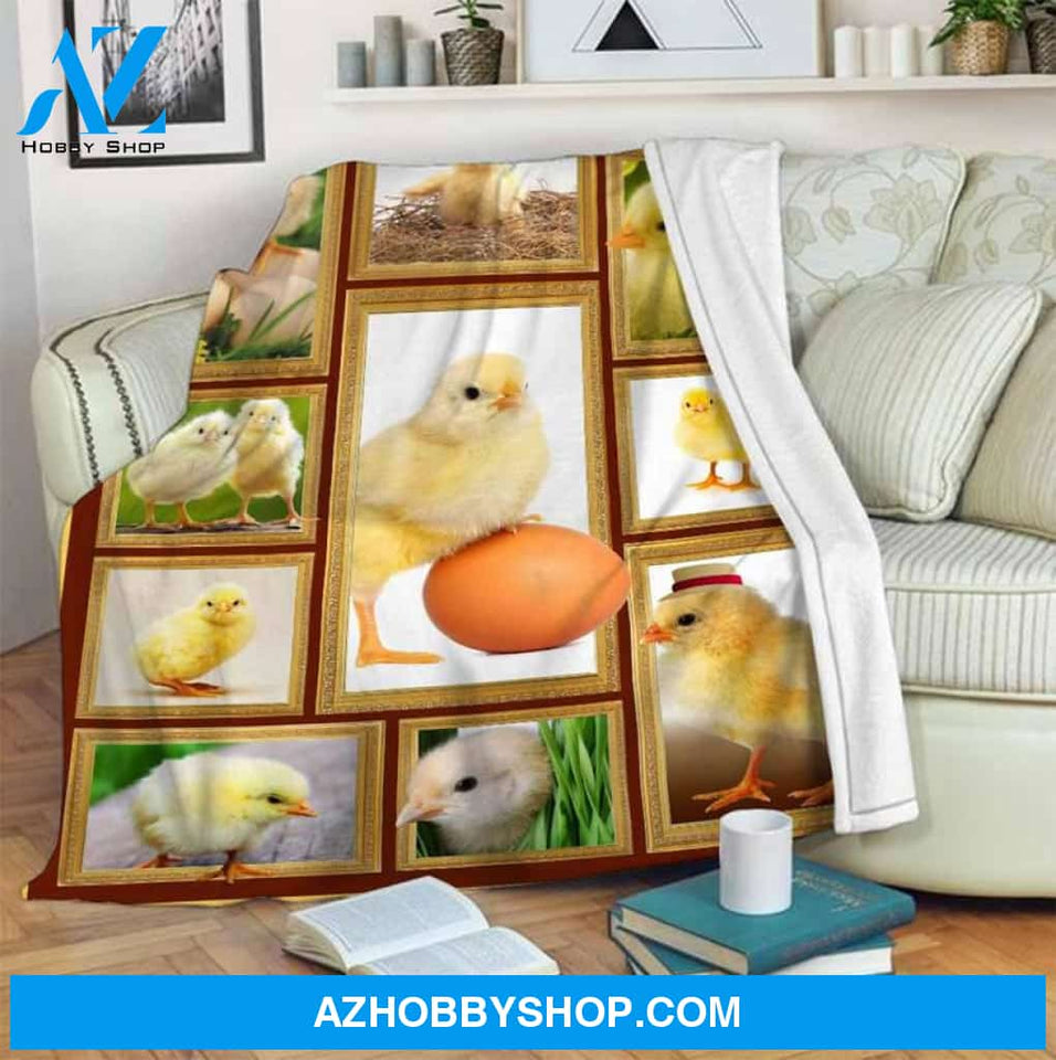Chicken Blanket A Little Chicken Blanket- Mink Blanket, Fleece Blanket, Gift for Your Love One, Birthday Gift Home Decor Bedding Couch Sofa Soft and Comfy Cozy