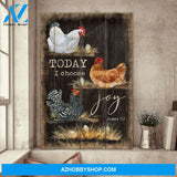 Chicken Farm - Today I choose Joy - Jesus Portrait Canvas Prints - Wall Art
