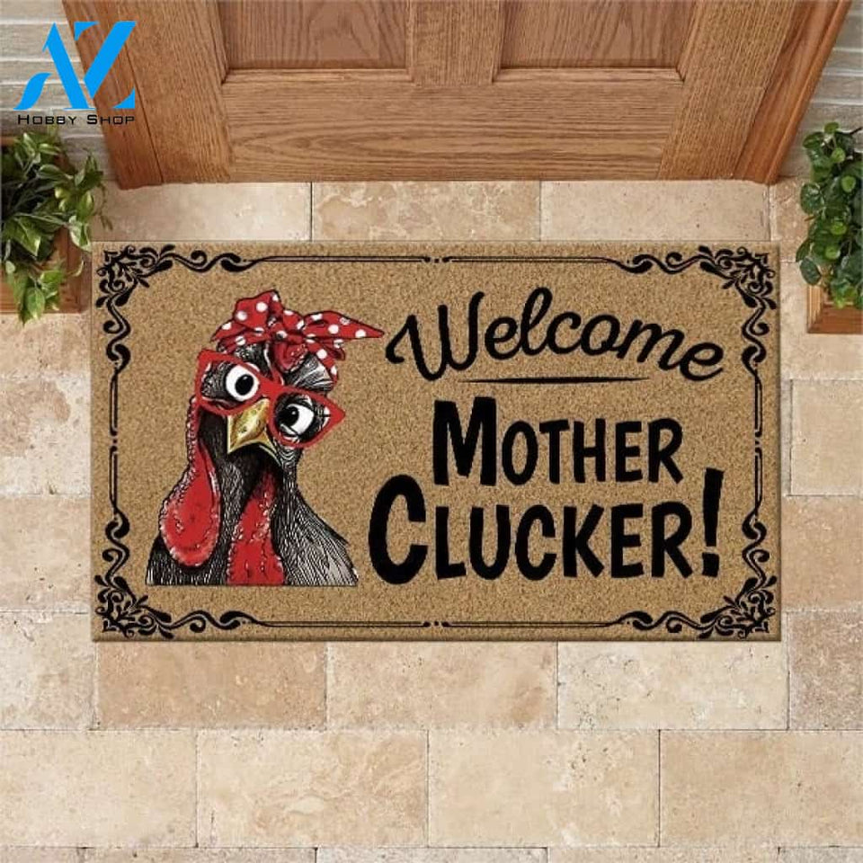 Chicken Welcome Mother Clucker Doormat