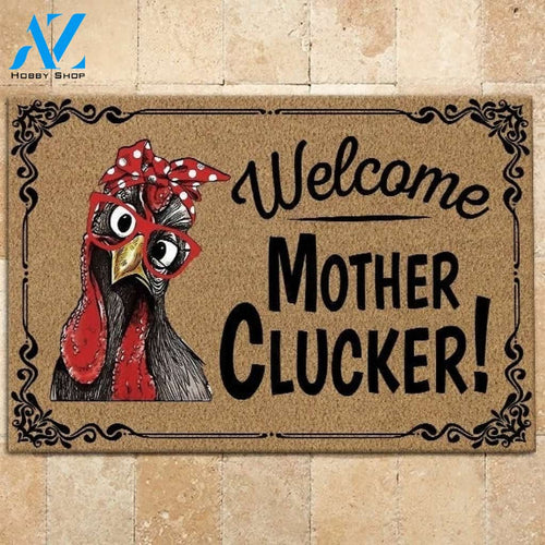 Chicken Welcome Mother Clucker Doormat