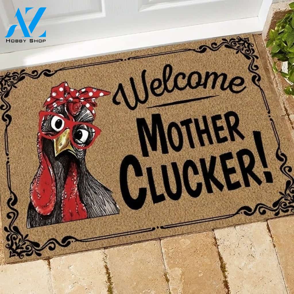 Chicken Welcome Mother Clucker Doormat