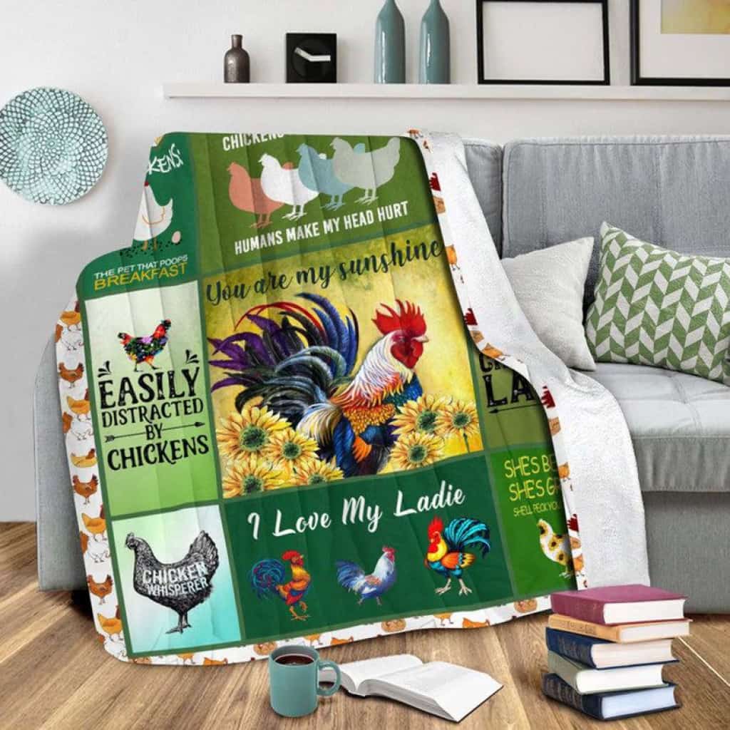 Chickens Blanket You Are My Sunshine,  Gift For Baby, Gift For Kid.