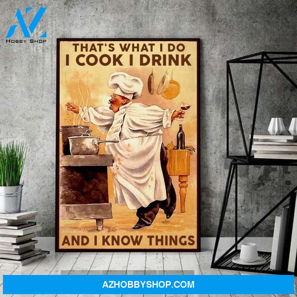 Chief Cook And Drink And Know Things Canvas And Poster, Wall Decor Visual Art