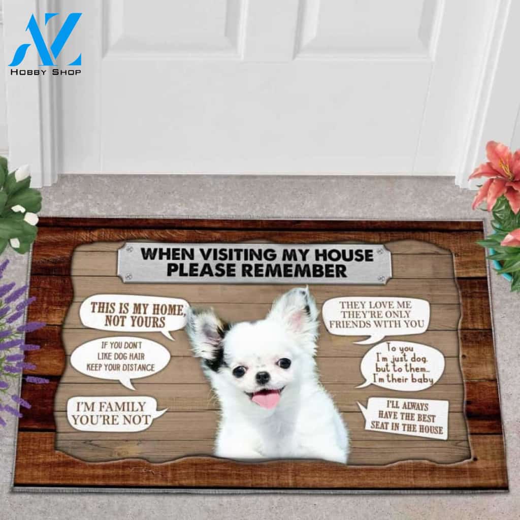 Chihuahua 1 Visiting My House Doormat