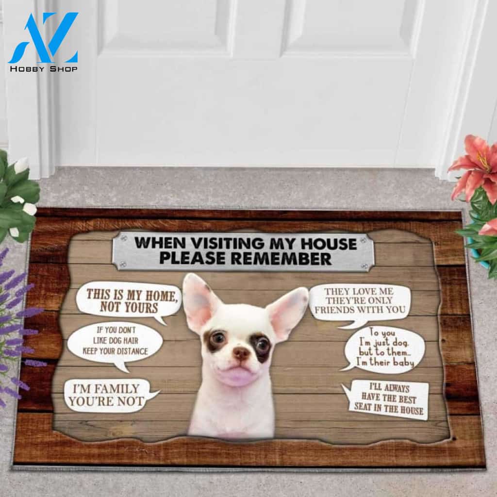 Chihuahua 2 Visiting My House Doormat