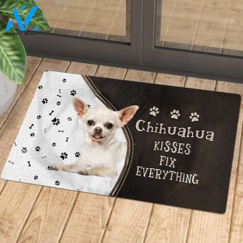 Chihuahua 4 Kisses Fix Everything Doormat