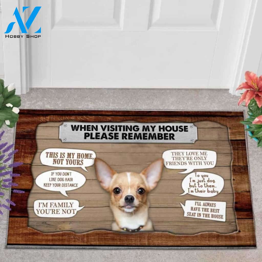 Chihuahua 4 Visiting My House Doormat