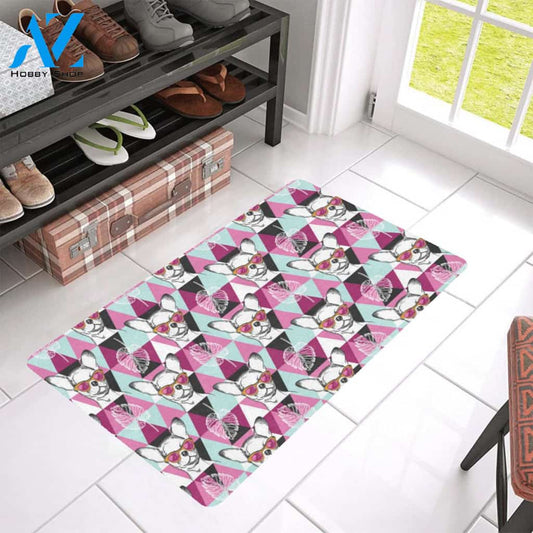 Chihuahua Cute Triangle Pattern Rubber Doormat
