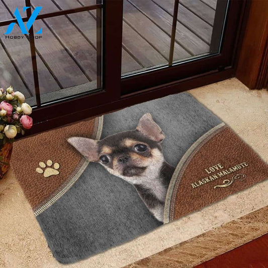 Chihuahua Doormat Welcome Mat Housewarming Gift Home Decor Funny Doormat Gift for Dog Lovers Happy Idea for Friend