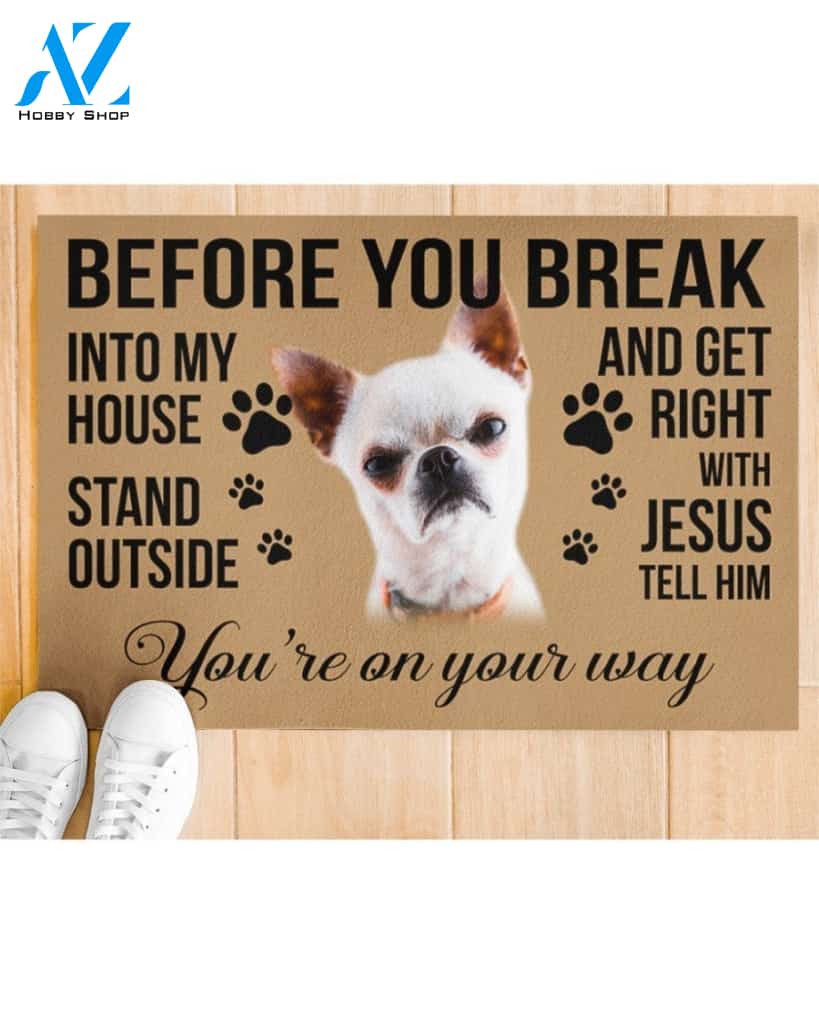 Chihuahua Easy Clean Welcome DoorMat | Felt And Rubber | DO1732