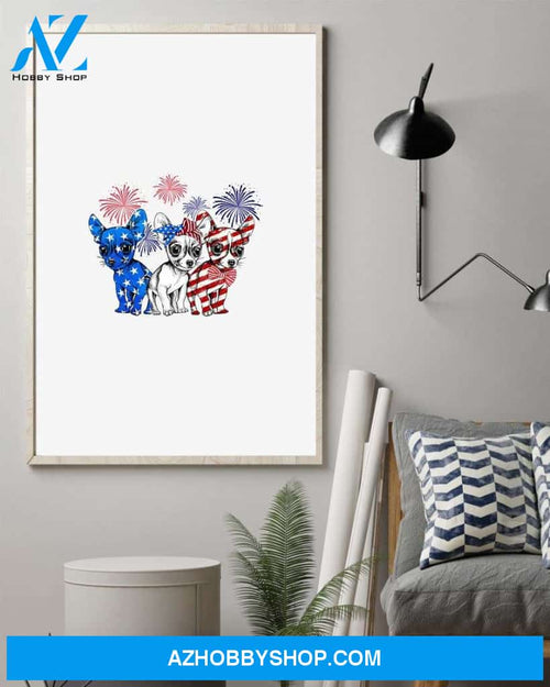 Chihuahua freedom color american poster