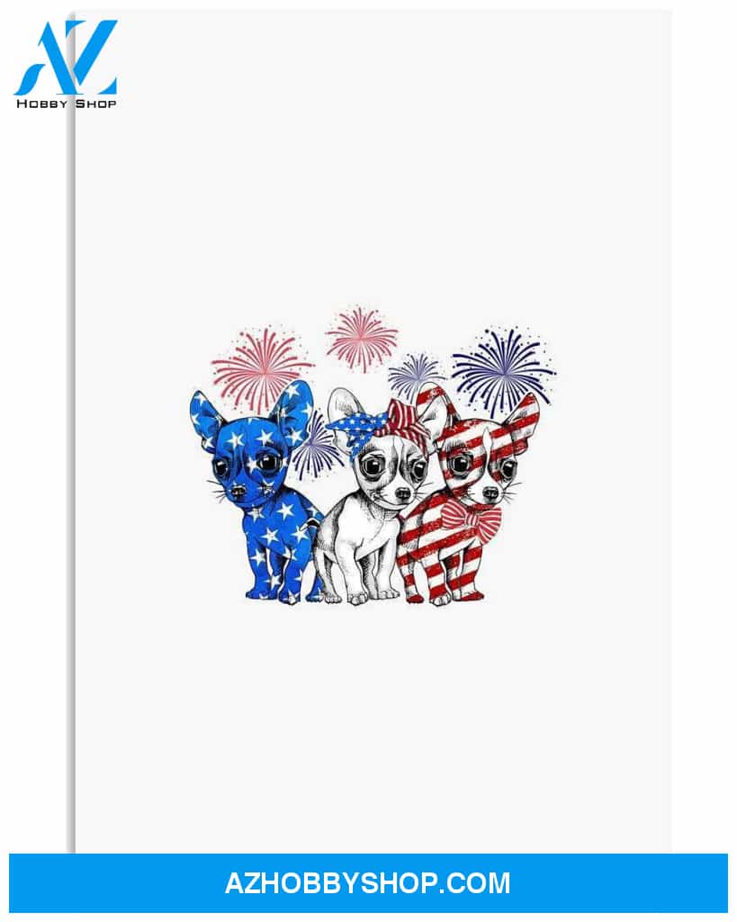 Chihuahua freedom color american poster
