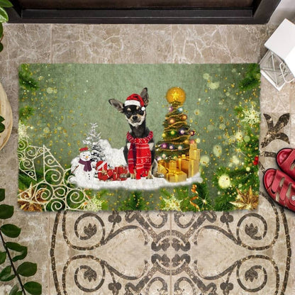 Chihuahua Merry Christmas Doormat