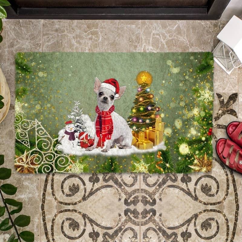 Chihuahua Merry Christmas Doormat