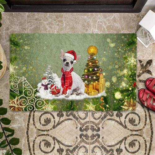 Chihuahua Merry Christmas Doormat