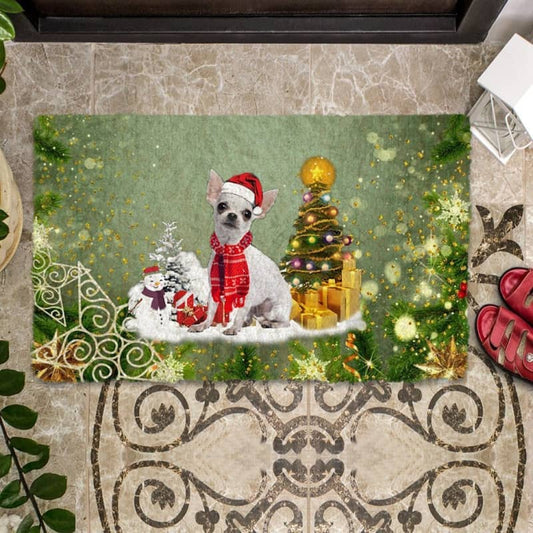 Chihuahua Merry Christmas Doormat