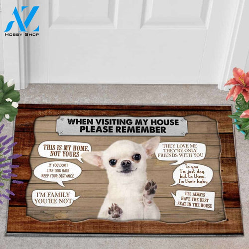 Chihuahua Please Remember Funny Indoor And Outdoor Doormat Warm House Gift Welcome Mat Gift For Chihuahua Dog Lovers