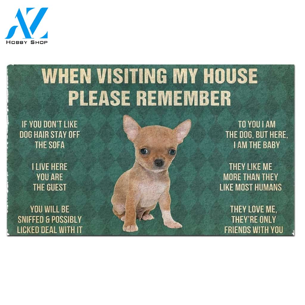 Chihuahua Puppy's Rules Doormat
